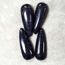 10X28MM PEAR CABOCHON BLUE GOLD STONE (4PCS/BAG)